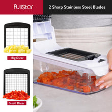 Load image into Gallery viewer, Fullstar Vegetable Chopper, Mandoline Slicer - Cheese Grater, Food Chopper with Container, Kitchen Gadgets, Home Essentials (6-in-1, White/Black)