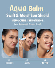 Load image into Gallery viewer, KAHI Multi Balm Max Daily Face Moisturizer + Aqua Korean Sunblock Stick | All-in-One Hydrating Lip, Eye, Neck Cream, Make Up Base &amp; Face Mist Moisture Stick (0.30 fl oz, EA)