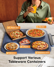 Load image into Gallery viewer, Electric Warming Tray - Full Surface Heating,Rollable &amp; Portable,Premium Silicone Nano-Material,3 Temperature Settings,Auto Shut-Off -Versatile Food Warmer for Pizza, Meals, and More