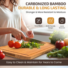 Load image into Gallery viewer, Personalized Cutting Board - Custom Bamboo Engraved Charcuterie Boards - Best Gift for Wedding, Bridal Shower, Engagement, Anniversary, Housewarming - Gift Idea for Couples, Parents, Family