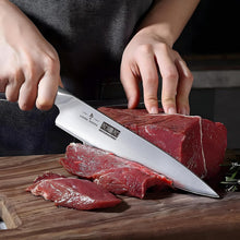 Load image into Gallery viewer, 8-Piece Kitchen Knife Set, Japanese High Carbon Super Steel Knife Set with Block, Professional Ultra Sharp Chef Knife Set with Scissors