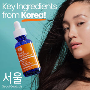 SeoulCeuticals Kojic Acid Serum + Vitamin C Serum Korean Skin Care Set - Potent K Beauty