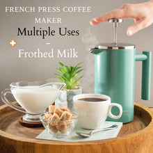 Load image into Gallery viewer, Mixpresso Stainless Steel French Press Coffee Maker 27 Oz 800 ml, Double Wall Insulated French Press Stainless Steel &amp; Tea Brewer Easy Clean &amp; Easy Press Strong Quality Metal Coffee Press.