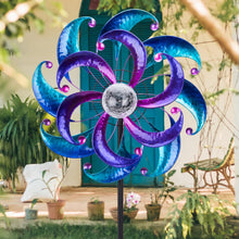 Load image into Gallery viewer, WONDER GARDEN Wind Spinners Outdoor - 2 Pack Small Metal Flamingo Wind Spinner Windmill, Wind Sculpture for Yard Patio Lawn Decor