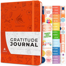 Load image into Gallery viewer, Clever Fox Gratitude Journal – Happiness, Positivity &amp; Affirmation Daily Journal – Inspirational Daily Notebook – 3 Months, A5 (Aquamarine)