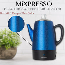 Load image into Gallery viewer, Mixpresso Small Percolator Coffee Pot Electric 4 Cup, Stainless Steel Coffee Maker, Coffee Percolator Electric With Keep Warm Function, 4 Cups Stainless Steel Perculator With Basket