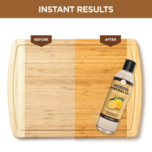 Load image into Gallery viewer, Wood Conditioner Oil to Restore Wood Cutting Boards - Food Grade Mineral Oil 12oz - Board Care, Protect &amp; Refresh Wood, Bamboo, and Cutting Boards and Utensils