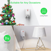 Load image into Gallery viewer, Remote Control Outlet, TESSAN Wireless Electrical Plug Switch for Lights, Lamps, Fans, 100ft RF Range, 1200W (1 Remote + 1 Outlet)