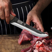 Load image into Gallery viewer, 6.7 Inch Boning Knife for Meat Cutting, Super Sharp Fillet Knife for Fish, High Carbon Steel Hand Forged Butcher Knives for Brisket Trimming, BBQ, Camping