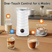 Load image into Gallery viewer, Secura Electric Milk Frother, Automatic Milk Steamer, 4-IN-1 Hot &amp; Cold Foam Maker-8.4oz/240ml Milk Warmer for Latte, Cappuccinos, Macchiato with Silicone Spatula, Silent Operation &amp; Shut-off