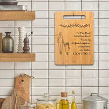 Load image into Gallery viewer, Housewarming Gifts for New Home - Bamboo Cutting Board with Engraved Message - New Home Essentials for Homeowners, Couples, Friends, or Family - Decorative Kitchen Gift Board, 12&quot; x 8&quot;