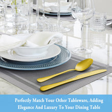Load image into Gallery viewer, 12 Piece Gold Dessert Set - Stainless Steel Tea Spoons, Durable Small Spoons, Mirror Polished &amp; Dishwasher Safe, 6.7-Inch