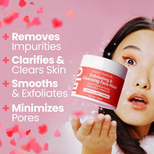 Load image into Gallery viewer, SeoulCeuticals Korean Face Scrub - Exfoliating Face Mask Skincare K Beauty Mask for Glass Skin - Kaolin Clay + Charcoal Cream Exfoliant Mask 2oz