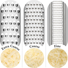 Load image into Gallery viewer, Manual Food Chopper Vegetable Cutter Cambom Cheese Grater Citrus Zester Lemon Zester Pack of 3-304 Stainless Steel