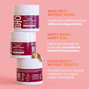 SeoulCeuticals Korean Retinol Night Serum + Retinol Night Cream for Face + 97.5% Snail Mucin for Sensitive Skin