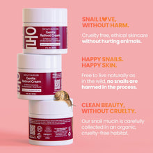 Load image into Gallery viewer, SeoulCeuticals 1% Korean Retinol Night Cream - 97.5% Snail Mucin + 2% Niacinamide Moisturizer for Face - Gentle K Beauty for Sensitive Skin 2oz