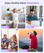 Load image into Gallery viewer, Hydrogen Water Bottle 6000-8000PPB, Portable Hydrogen Generator, Ion Water Bottle with LED Display, Suitable for Office, Travel and Daily Drinking