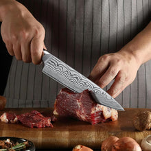 Load image into Gallery viewer, 8 Inch Chef Knife, Ultra Sharp High Carbon Powder Steel Kitchen Knife, Professional Japanese Chef&#39;s Knife with Ergonomic Pakkawood Handle
