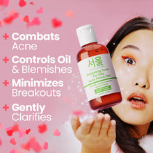 Load image into Gallery viewer, SeoulCeuticals Korean Toner for Oily Acne Prone Skin – Korean Skin Care Tea Tree Toner for Face – Facial Toner Centella Asiatica, Salicylic Acid. 4 FL OZ