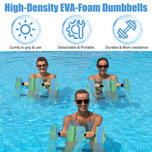 Load image into Gallery viewer, Triangular Aquatic Exercise Dumbbells, 2PCS Water Dumbbells, EVA Foam Water Weights, Water Fitness Exercises Equipment for Youth, Women, Adults