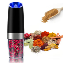 Load image into Gallery viewer, Automatic Eletric Salt and Pepper Grinder Shakers Set, Battery Operated, Must Haves from TikTok, Silver, 2 Pack