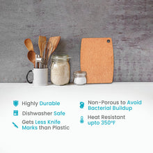 Load image into Gallery viewer, Dishwasher Safe Cutting Boards for Kitchen - Large Composite Wood Cutting Boards - Thin, BPA Free &amp; Eco-Friendly Chopping Board (14.5 x 11.25 Inch, Natural)