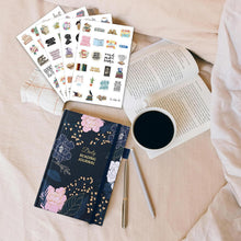 Load image into Gallery viewer, Comkiso Reading Journal for Book Lovers - 75 Book Journal Reading Log for Book Tracking, A5 Linen Book Review Journal with TBR Tracker List, Ratings, Challenges, Prompts, and Index - Peony