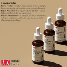 Load image into Gallery viewer, Japanese Skincare Products - Niacinamide Melasma Brightening Serum for Dark Spots, Hyperpigmentation &amp; Uneven Skin Tone 1oz