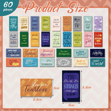 Load image into Gallery viewer, Xuhal 60 Pcs Inspirational Magnets Bulk Rectangle Positive Affirmation Magnets Decals Decorative Inspiring Quotes Fridge Magnetic Stickers for Adults Students Team Motivational Gifts (Classic)