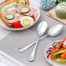 Load image into Gallery viewer, Dinner Forks and Dinner Spoons Bundle,16 Pcs 8&quot; Food Grade Stainless Steel Silverware Forks &amp; 16 Pcs 7.3&quot; Stainless Steel Spoons,Mirror Finish &amp; Dishwasher Safe,Use for Home,Kitchen or Restaurant