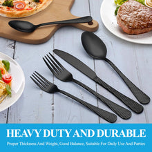 Load image into Gallery viewer, MUTNITT 30 Pcs Silverware Set Service for 6,Premium Stainless Steel Flatware Set,Mirror Polished Cutlery Utensil Sets,Durable Kitchen Eating Tableware Sets,Include Fork Knife Spoon,Dishwasher Safe