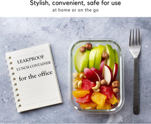 Load image into Gallery viewer, Brieftons Glass Meal Prep Containers: 5 Pack, 35 Oz with Airtight, Leakproof Snap Locking Lids, Perfect for Food Storage, Lunch &amp; Portion Control, BPA-Free, Microwave, Oven, Freezer &amp; Dishwasher Safe
