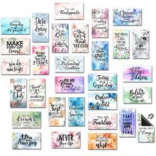 Load image into Gallery viewer, Xuhal 60 Pcs Inspirational Magnets Bulk Rectangle Positive Affirmation Magnets Decals Decorative Inspiring Quotes Fridge Magnetic Stickers for Adults Students Team Motivational Gifts (Classic)