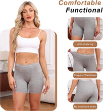 Load image into Gallery viewer, LALESTE Viscose Bamboo Boxer Briefs for Women Cotton Boy Shorts Underwear Soft Stretch Boyshorts Panties 5 Pack