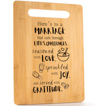 Load image into Gallery viewer, Housewarming Gifts for New Home - Bamboo Cutting Board with Engraved Message - New Home Essentials for Homeowners, Couples, Friends, or Family - Decorative Kitchen Gift Board, 12&quot; x 8&quot;