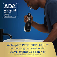 Load image into Gallery viewer, Waterpik Cordless Advanced 2.0 Water Flosser For Teeth, Gums, Braces, Dental Care With Travel Bag and 4 Tips, ADA Accepted, Rechargeable, Portable, and Waterproof, White WP-580, Packaging May Vary