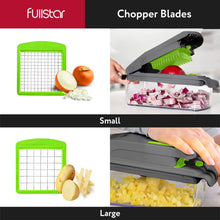Load image into Gallery viewer, Vegetable Chopper and Spiralizer - Food Chopper with Container, Fruit Slicer, Kitchen Gadgets &amp; Accessories, Home Essentials (4 in 1, White)