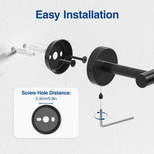 Load image into Gallery viewer, Toilet Paper Holder Wall Mount Bathroom Paper Roll Holder Tissue Handle Stainless Steel for Farmhouse Kitchen Matte Black