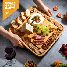 Load image into Gallery viewer, Charcuterie Board Gift Set - Bamboo Cheese Board and Knife Set - Housewarming Gifts for New Home, Wedding Gifts for Couples 2025, Bridal Shower Gifts, Birthday Gifts for Women