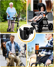 Load image into Gallery viewer, Universal Cup Holder Stroller Drink Holder for Bikes, Trolleys or Walkers, Fits Most Cups