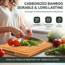 Load image into Gallery viewer, Personalized Cutting Board - Custom Bamboo Engraved Charcuterie Boards - Best Gift for Wedding, Bridal Shower, Engagement, Anniversary, Housewarming - Gift Idea for Couples, Parents, Family