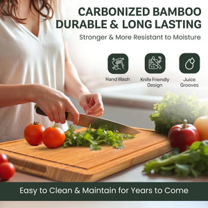 Personalized Cutting Board - Custom Bamboo Engraved Charcuterie Boards - Best Gift for Wedding, Bridal Shower, Engagement, Anniversary, Housewarming - Gift Idea for Couples, Parents, Family