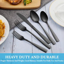 Load image into Gallery viewer, MUTNITT 30 Pcs Silverware Set Service for 6,Premium Stainless Steel Flatware Set,Mirror Polished Cutlery Utensil Sets,Durable Kitchen Eating Tableware Sets,Include Fork Knife Spoon,Dishwasher Safe