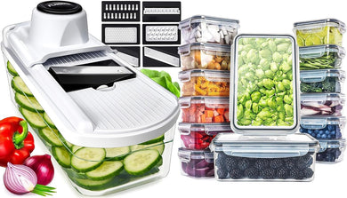 Mandoline And 28 Pack Food Container