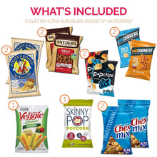 Load image into Gallery viewer, Snack Box Variety Pack (40 Count) Father&#39;s Day Candy Gift Basket - College Student Care Package, Prime Food Arrangement Chips, Cookies, Bar&#39;s - Easter, Birthday Treat for Women, Men, Adults, Teens, Kids