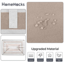 Load image into Gallery viewer, HomeHacks 2 Pack Large Laundry Baskets, Waterproof, Freestanding Laundry Hampers, Collapsible Clothes Hamper with Reinforced Handles in Laundry Room, College Dorm, Bathroom, Bedroom (Grey, 75Lx2)