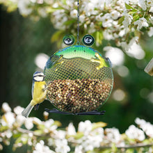 Load image into Gallery viewer, WONDER GARDEN Hanging Bird Feeders for Outdoors - Frog Metal Hanging Bird Feeder, Squirrel Proof Birdfeeders for Garden,Yard, Patio Decor
