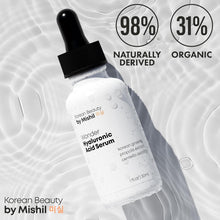 Load image into Gallery viewer, Hyaluronic Acid Serum for Face - Mixed High Molecular Weight Hyaluronic Acid - 98% Natural &amp; 31% Organic K Beauty 1oz