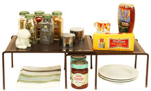 Load image into Gallery viewer, Expandable Cabinet Shelf Organizer for Kitchen Cabinet and Counter, Grey