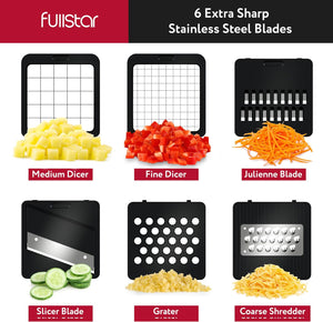 fullstar Bundle: Compact Chopper and 50pc Food Containers